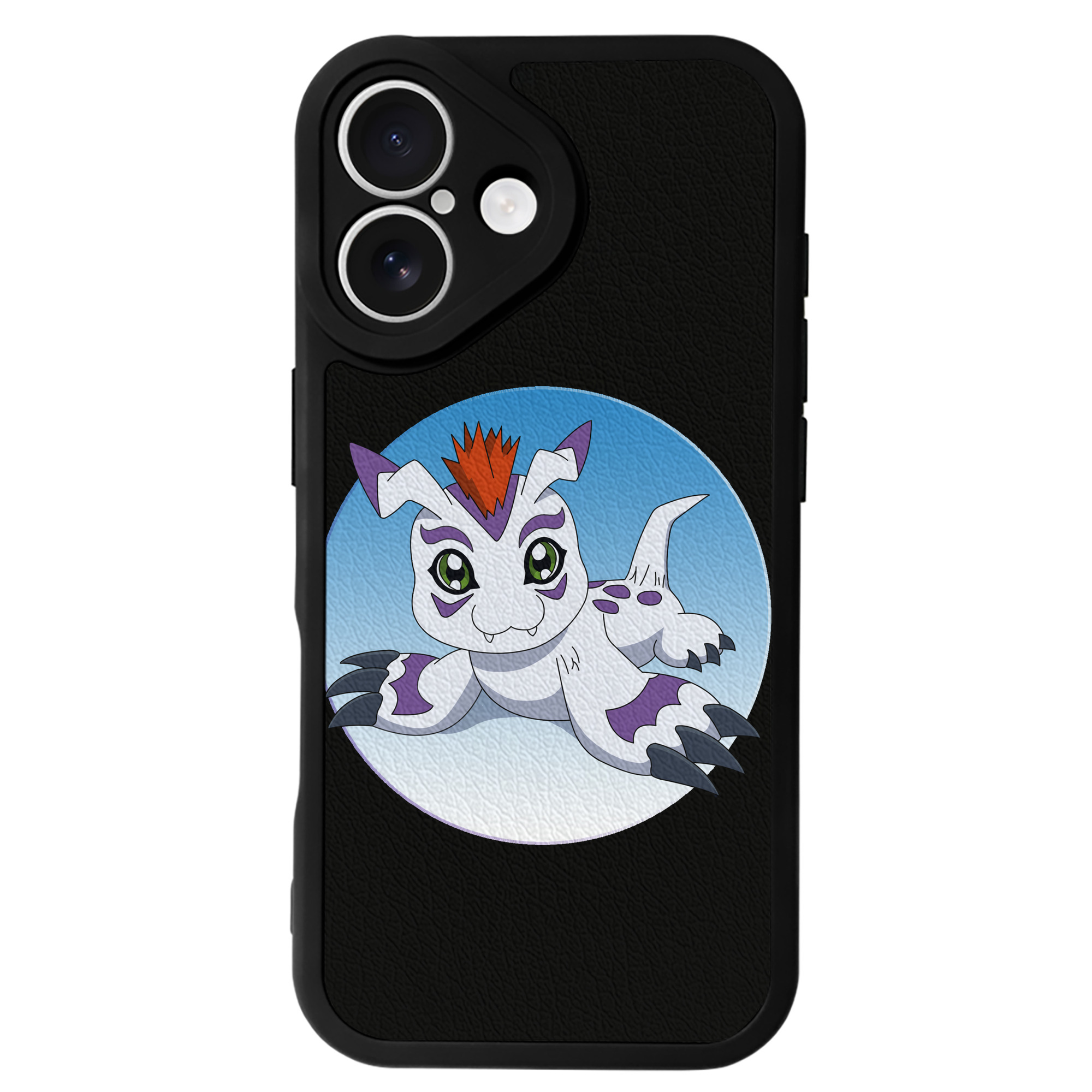 （画像用） Digimon デジタルモンスター/デジモン 【iPhone 16シリーズ対応】シリコンスマホケース（レザー調） 材質：シリコン